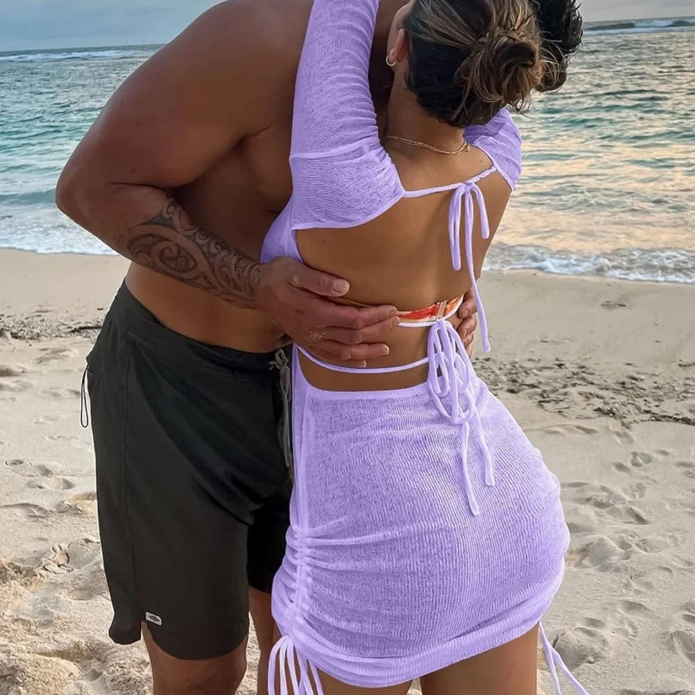 HOT swim Cover up 💜🔥 - Picture 5 of 8